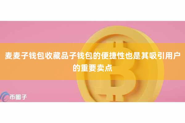 麦麦子钱包收藏品子钱包的便捷性也是其吸引用户的重要卖点