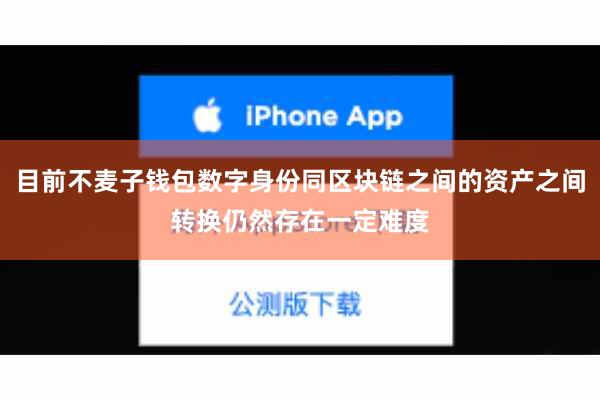 目前不麦子钱包数字身份同区块链之间的资产之间转换仍然存在一定难度