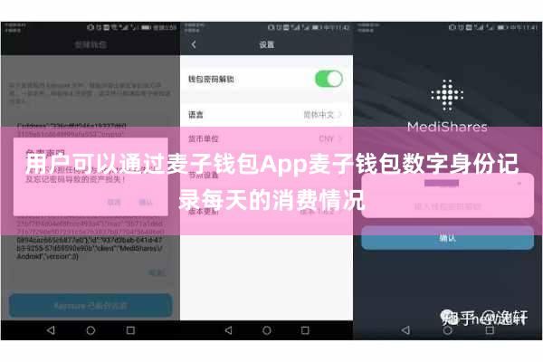 用户可以通过麦子钱包App麦子钱包数字身份记录每天的消费情况